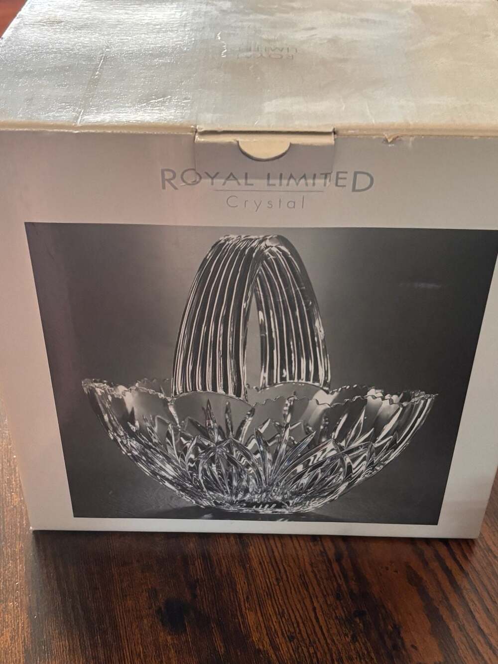 Royal Limited 24% Full Lead Crystal Large Basket